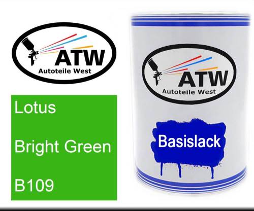 Lotus, Bright Green, B109: 500ml Lackdose, von ATW Autoteile West.